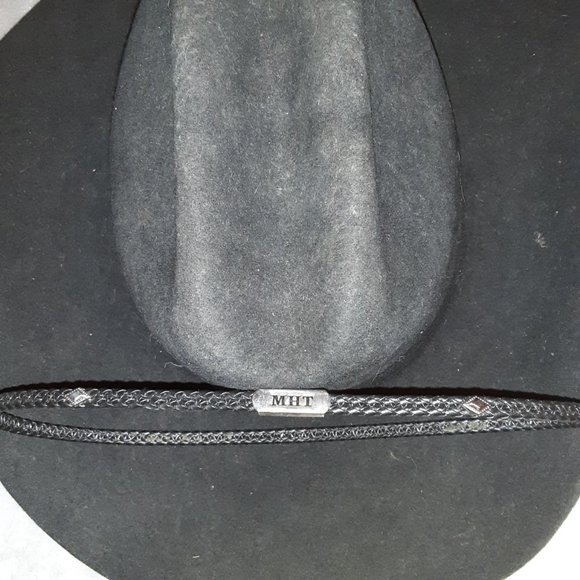 Authentic Cowboy Hat & Band: Texas MHT * Turquoise & Feather * 3X Beaver Blend - Picture 16 of 16